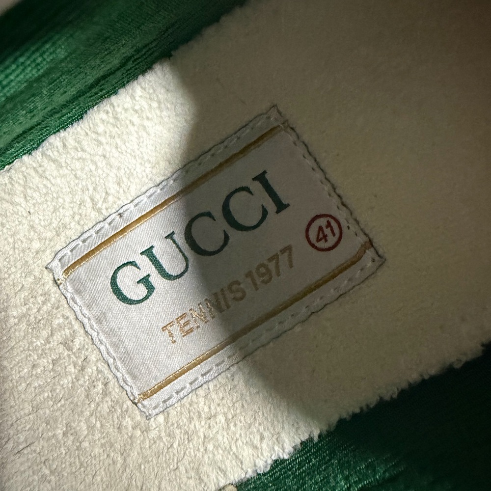 Gucci Brown and Cream Slip-On Shoes - Picture 5 of 5